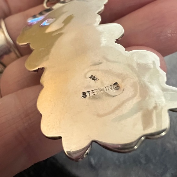 ❤️ Rare Morenci Turquoise Ststement Navajo Style 925 Pendant 2.36 x .97” 12.8gm - Picture 7 of 14